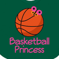 thumbnail image 4 of Inktastic Basketball Princess Girls Baby Bib, 4 of 4