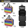 thumbnail image 3 of Travel Toiletry Bag with Metal Hook Large Capacity Cosmetic Bag Toiletry Bags for Travel, Gym, Camping Watercolor Rainbow Colors, 3 of 9
