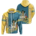 thumbnail image 3 of Sudadera con capucha y cremallera con la bandera de las Bahamas, emblema nacional de las Bahamas, estampado 3D, para hombre y mujer, sudaderas de gran tamaño, 3 of 5
