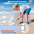 thumbnail image 5 of YUNOVA AirTag Wristband for Kids, IPX8 Waterproof Silicone Strap with Magnetic Clasp, Adjustable Hidden Holder Compatible with Apple AirTag Tracker for Child Teen Swimming, 5 of 7