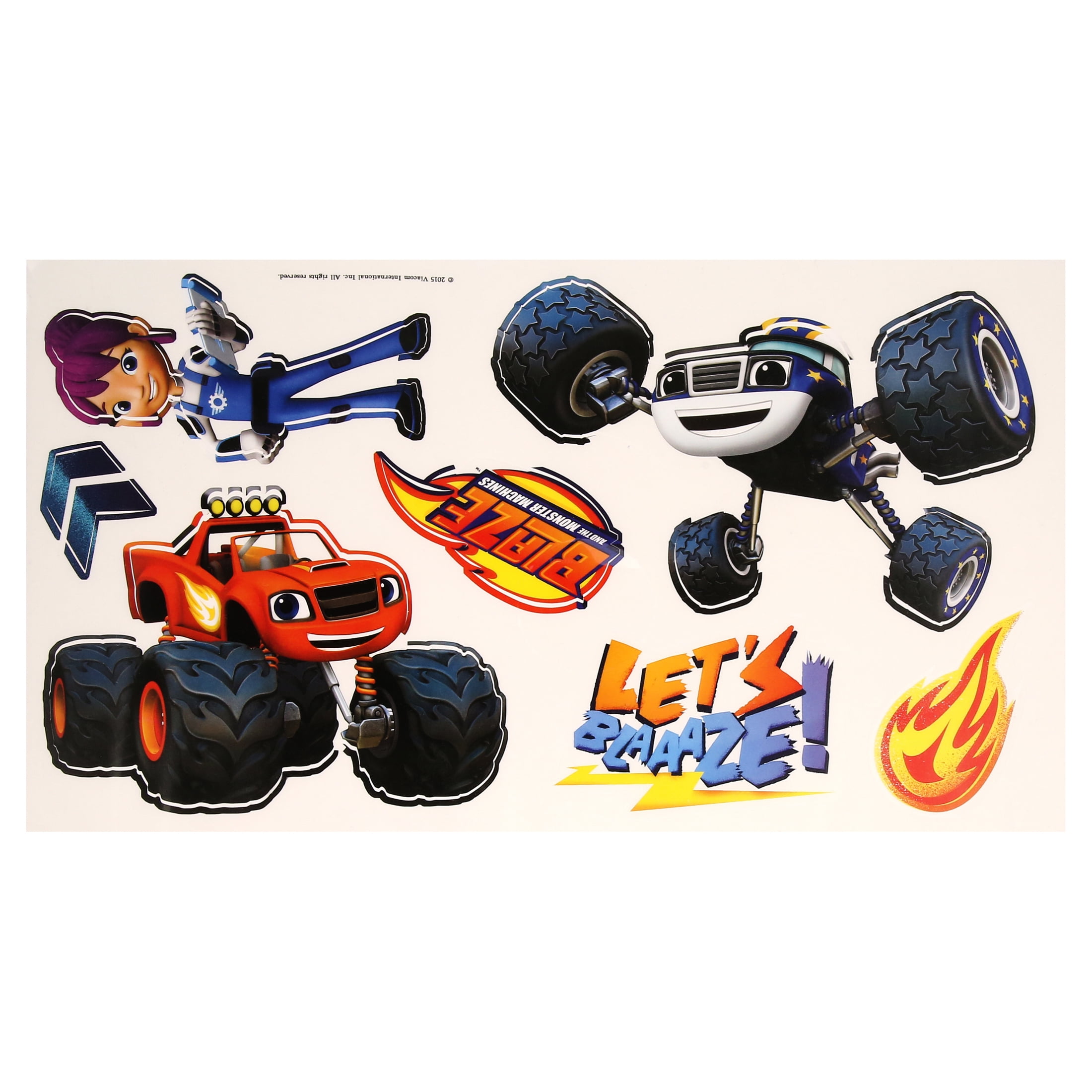 York Wallpaper Rmk3119scs Blaze The Monster Machines