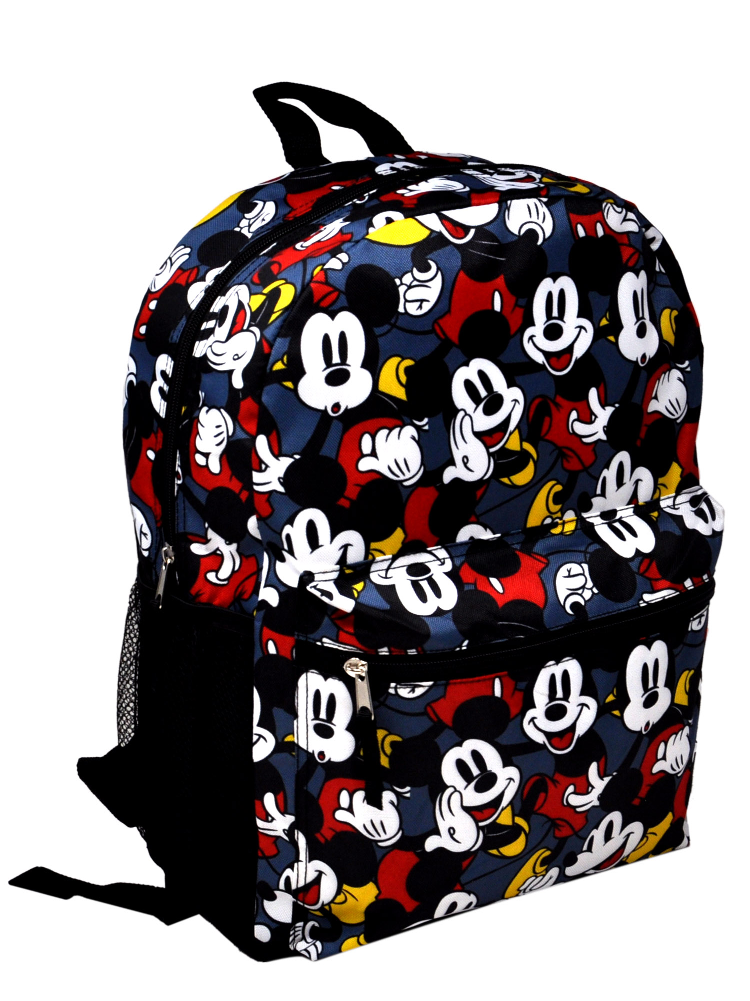 Disney Mickey Mouse Backpack 16" All-over Print Classic Front & Side Pockets - image 2 of 6