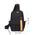 thumbnail image 3 of Dxzfnsa Small Crossbody Bags for Women Men's Multi Functional Chest Bag USB Rechargeable Crossbody Backpack Korean Style Casual Versatile Shoulder Bag, 3 of 6