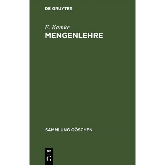 Sammlung Göschen: Mengenlehre (Hardcover)