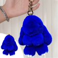 thumbnail image 5 of Llavero de Coche Nuevo Hecho a Mano Suave Conejo Pompom Encantos Conejo Llavero de Coche Colgante Eterna Flor Bola Linda Llavero, 5 of 5