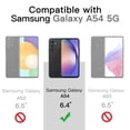 thumbnail image 2 of JETech Slim Fit Case for Samsung Galaxy A54 5G 6.4-Inch, Soft TPU Thin Protective Phone Cover with Matte Finish, Shockproof (Black), 2 of 6