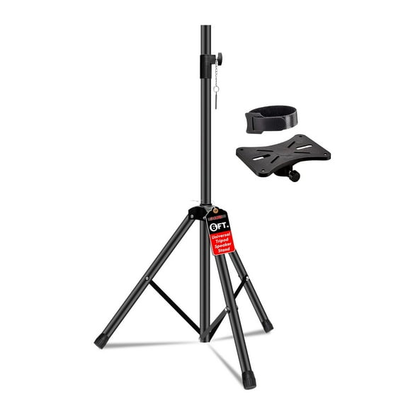 5Core Speaker Stand Tripod Tall Adjustable 35mm DJ Studio Monitor Stands Pole Mount