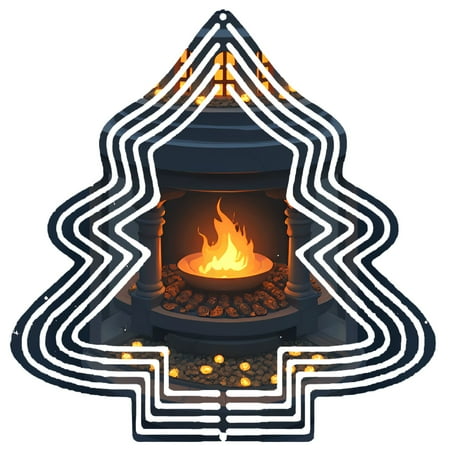 Metal Hanging Christmas Tree Wind Decorations – Elegant Garden Spinners with Festive Pattern Design for Yard and Garden Decor Metal Hanging Christmas Tree Wind Decorations – Elegant Garden Spinners with Festive Pattern Design for Yard and Garden Decor