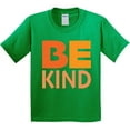 thumbnail image 3 of Inktastic Be Kind Logo in Orange Youth T-Shirt, 3 of 5