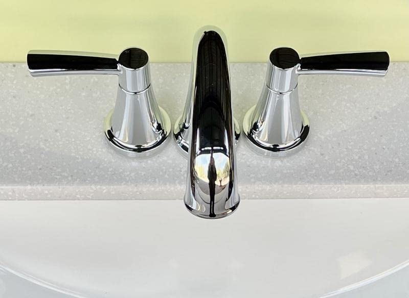 Delta Casara 8 in. Widespread Double Handle Bathroom Faucet in Polished Chrome