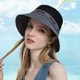 thumbnail image 3 of Shenmeida Unisex Hat Bucket Hat Contrast Color Lightweight Outdoor Hot Summer Beach Vacation Headwear, 3 of 6