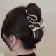 thumbnail image 4 of Hair Clips for Women Waves Metal Hair Claw Clips for Thin Thick Hair Anti Slip Hair Accessories Strong Hold Jaw Clips Silver, 4 of 4
