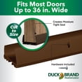 thumbnail image 5 of Duckbrand, 1.75 Inches X 36 Inches Brown Heavy-Duty Vinyl Under-Door Shoe, Non-Adhesive, Removable, 5 of 17
