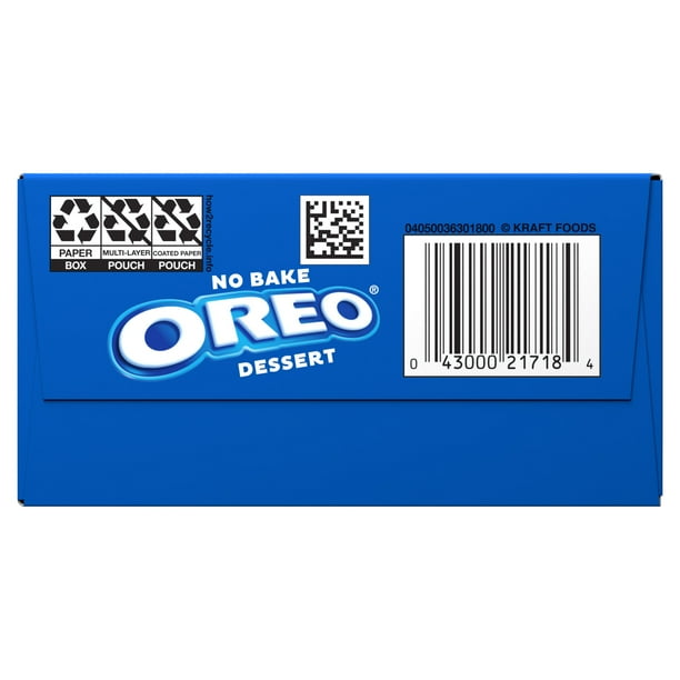 Jell-O No Bake Oreo Dessert Kit with Filling Mix, Crust Mix