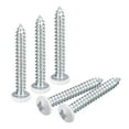 thumbnail image 1 of Tornillos blancos ST4x30mm, tornillos autorroscantes, paquete de 50, tornillos Phillips de cabeza plana para trabajos en madera, 1 of 5