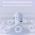 thumbnail image 6 of Open Ear Earbuds Clip on Wireless Bluetooth 5.4 Headphones with Mic,50H Play,ENC Call,Waterproof,Butterfly Decoration Jewelry,Comfortable for Small Ears&Glasses Wearers,Workouts (Purple), 6 of 7