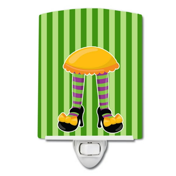 Halloween Witch's Feet Ceramic Night Light