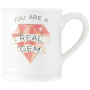 Way to Celebrate - Mother's Day 16 Ounce White Real Gem Ceramic Mug