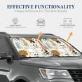 thumbnail image 5 of Uemuo Hand Drawn Animals Printed 2 PCS Car Windshield Sun Shade, Auto Sun Heat and UV Rays Blocker, Foldable Automotive Front Window Sunshade Protector, 5 of 7