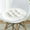 White#2142, variant on Round Floor Cushion Pad | 15.75" Soft Velvet Seating Pillow | Thick Plush Chair Mat for Home Office | Indoor Outdoor Meditation Cushion | Machine Washable | 40x40cm White Blue Red Options