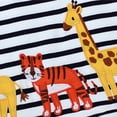 thumbnail image 5 of Toddler Tshirt Short Sleeve Crewneck Striped T-Shirts Cartoon Embroidered Top Casual Summer Tops 3-4 Years Boy Clothes, 5 of 5