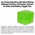 thumbnail image 3 of Ice Cube Squishy with Slow Rising Texture, 2.5 Inches, Green, for Kids and Adults, Squeeze Toy, 3 of 3