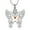 Orange, variant on Crystal Butterfly Urn Necklace for Ashes Cremation Jewelry for Ashes Hollow Urn Keepsake Jewelry for Ashes for Human / Pet