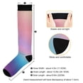 thumbnail image 3 of joogoo Blue Gradient Pink Socks Women Men Knee High Sock, 3 of 8