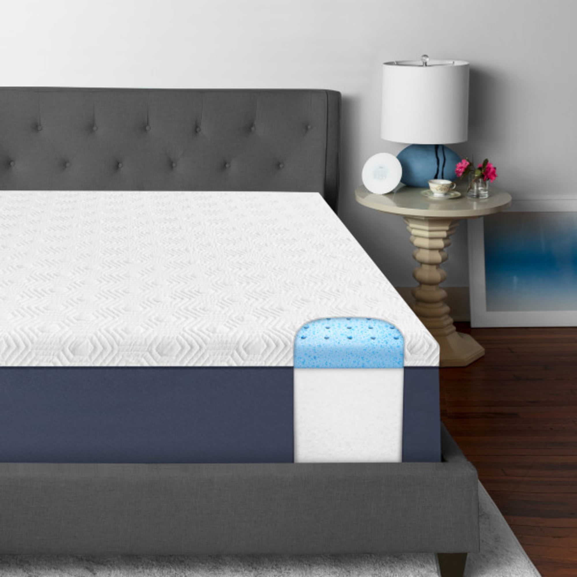 SensorPEDIC 12Inch Luxury Dual Layer GelInfused Memory Foam Mattress