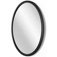 thumbnail image 3 of Infinity Instruments Nera 22 Inch Round Hanging Wall Mirror, Black Matte Frame, 3 of 7