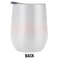 thumbnail image 2 of Bridesmaid 12 OZ Stemless Wine Tumbler, Stainless Steel Travel Cup|Lake Tumbler|Insulated with Leak Resistant Slide-Lock Lid, White, 2 of 7