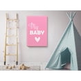 thumbnail image 2 of Awkward Styles My Baby Canvas Wall Art Kids Room Wall Decor Pink Poster Baby Room Decor Gifts for Kids Baby Girl Room Ready to Hang Picture Mother Quotes Decor Girls Play Room Wall Decor Pink Canvas, 2 of 7