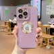 thumbnail image 3 of Funda de teléfono galvanizada suave de lujo para iPhone 11, 12, 13, 14, 15 Pro Max, XS, X, XR, 7, 8 Plus, Mini funda de silicona hueca, 3 of 5