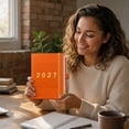 thumbnail image 6 of 2027 Calendar Planner, 5.51"x8.35" Weekly Monthly Schedule Book with Tabs (Orange), 6 of 6