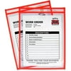 C-Line Neon Shop Ticket Holders, Stitched Orange, Both Sides Clear, 9 x 12, 15EA/BX, 43912