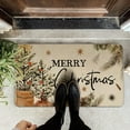 thumbnail image 6 of Merry Christmas Door Mat Outdoor for Front Door,Xmas Tree Eucalyptus Red Berries Holiday Welcome Doormat,Winter Floor Rugs for Indoor Porch Entrance Farmhouse Decor 30" x 17", 6 of 6