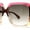 Brun bourgogne Brun, variante sur Lunettes de Soleil Chic Rectangulaires Surdimensionnées pour Femmes Blanc Fumée