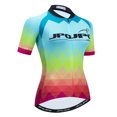 thumbnail image 4 of 2021 Camiseta de ciclismo para mujer, de manga corta, para ciclismo de carretera, transpirable, para verano, para bicicleta de montaña, ropa de ciclismo para mujer, 4 of 5