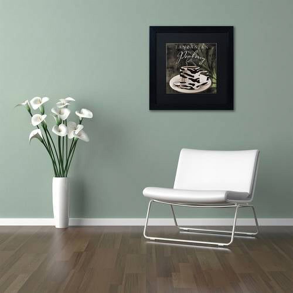 Trademark Fine Art "Afrikan Coffee II" Canvas Art by Color Bakery Black Matte, Black Frame