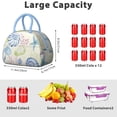 thumbnail image 4 of Insulated Lunch Bag Women, Reusable Seaatars Tropical Sea Life Conch Tote Lunch Box, Leakproof Cooler Lunch Bags for Work Office Travel Picnic, 4 of 4