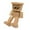 Khaki, variant on Charming Little Wooden Figure That Sways with Magnetic Expressions, Funny Shaking Feet Wooden Man Figure, New Cute Car Dashboard Desktop Decor Ornaments (1PCS)