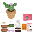 thumbnail image 1 of Cactus Plants Crochet Kit Starter Knitted Gift For Beginners Adults, 1 of 8