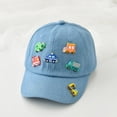 thumbnail image 5 of CAUYDY Baby Baseball Cap Toddler Baseball Hat Infant Ball Cap Newborn Hats Boys Girls Toddler Snapback Hat 4T 5T 6T 7T Kids Trucker Hats (Sizes One Size,F02-Light Blue), 5 of 8