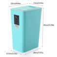 thumbnail image 2 of Bangcool Kitchen Trash Can Plastic 2.11gal Waste Bin Garbage Can with Push-button Lid, 2 of 10