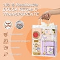 thumbnail image 4 of 50PCS Bolsas de Regalo de PVC Transparentes con Asa, Bolsa de Pl&aacute;stico Transparente Reutilizables con Bot&oacute;n, Bolsas Transparentes para Dulces para Fiesta,Cumplea&ntilde;os, B, 4 of 8