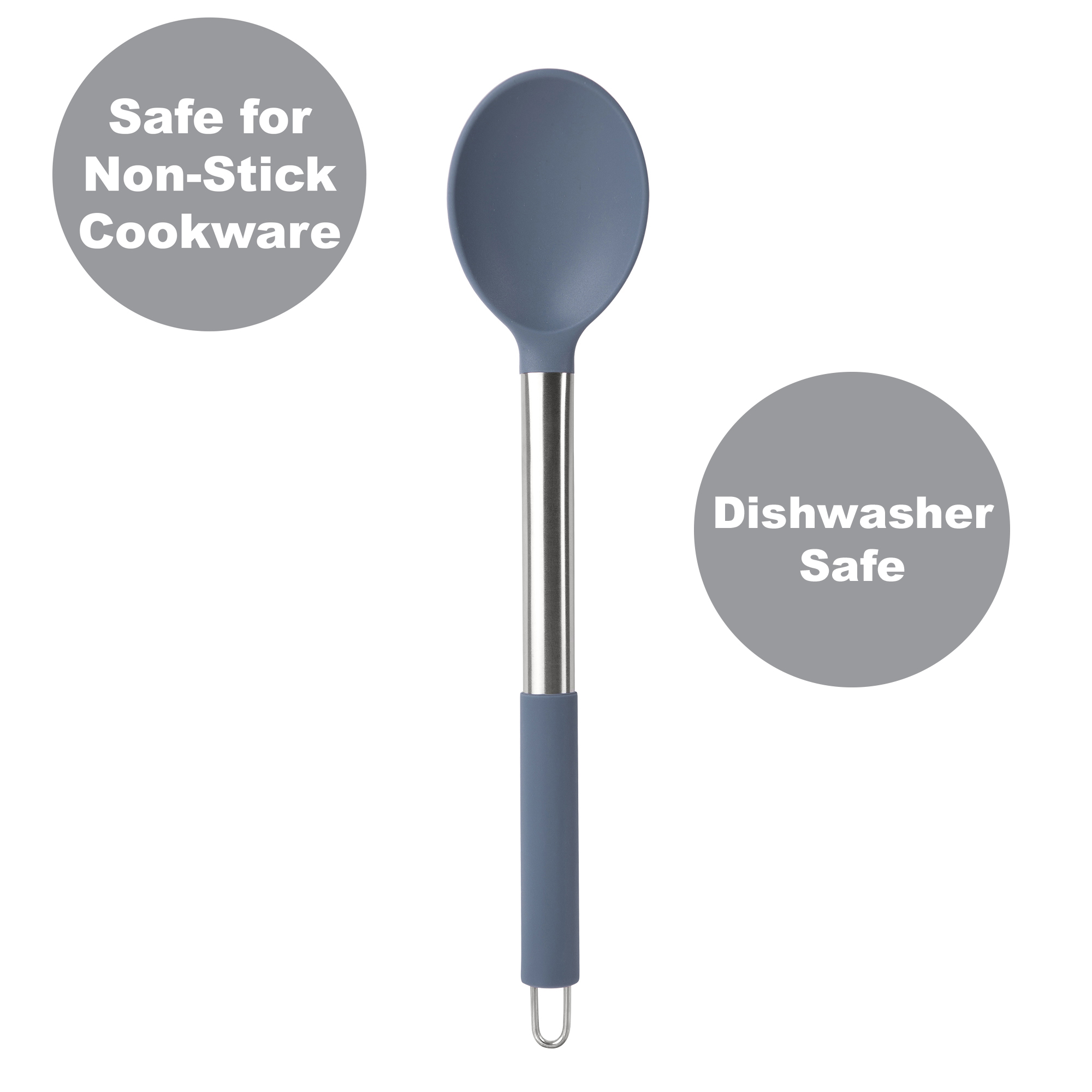 Mainstays 10 Piece Silicone Utensil Set - Blue Moonlight - image 4 of 14