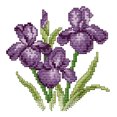 thumbnail image 1 of (H454) Hilo Algodón Ecológico 14CT Impresión 2 Hilos 17*17cm La Felicidad (7) Kit Serie Flores en Punto Cruz (manual en Inglés), 1 of 9