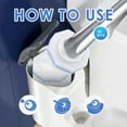 thumbnail image 2 of 60pcs Upgraded Toilet Brush Wand Disposable Cleaning Heads Compatible Refills, 2 of 7