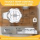 thumbnail image 2 of MXT11 Temperature and Volume Handles Compatible with Mixet Tub, 2 of 5