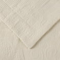 thumbnail image 6 of BNM Cotton 2 Piece Matelasse Bedspread Set, Ivory, Twin, 6 of 11